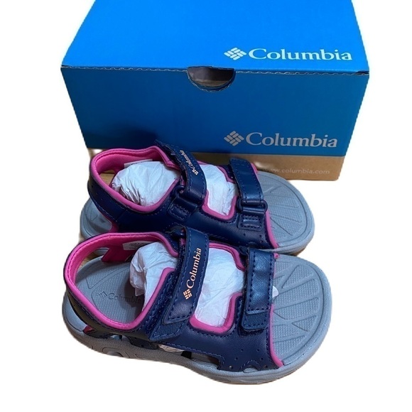 Columbia Techsun Vent Sandals NEW Sz 9 Vent Pink Purple Girls Toddler Open Toe - Picture 1 of 7